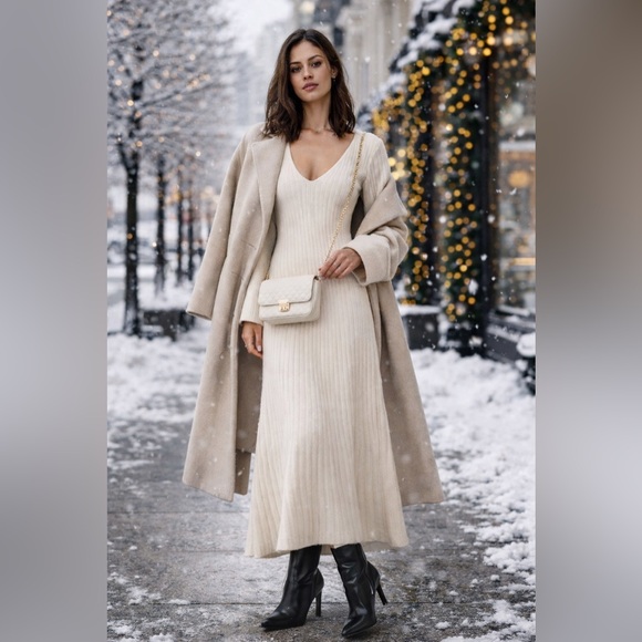 ❗️BUY NOW❗️ITEM WILL BE REMOVED SOON❗️ Marine Layer Cream Long Sleeve Jade Dress